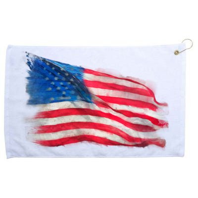 American Flag Independence Day Grommeted Golf Towel