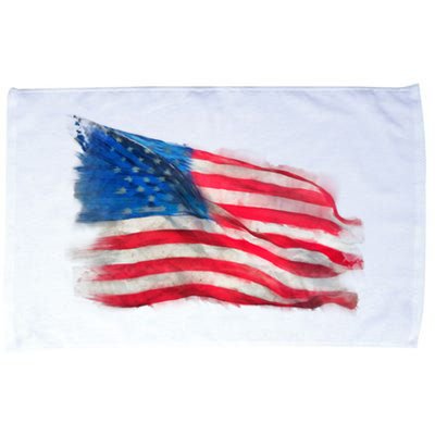 American Flag Independence Day Microfiber Hand Towel