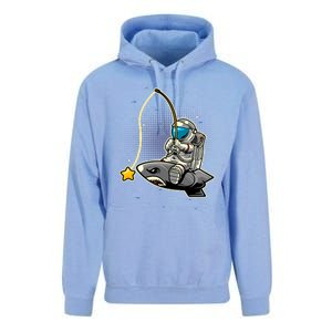 Astronaut Fishing In The Space Unisex Surf Hoodie