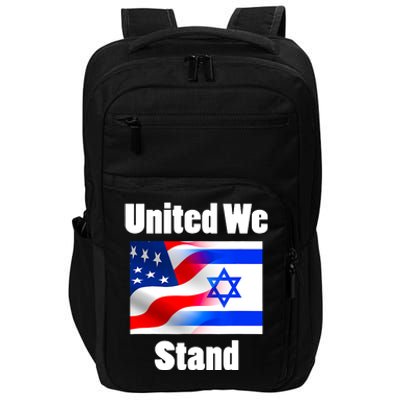 American Flag Israel Flag United We Stand With Israel Impact Tech Backpack