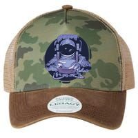 Astronaut Floating In Space Legacy Tie Dye Trucker Hat