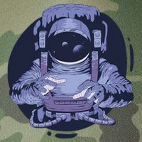 Astronaut Floating In Space Legacy Tie Dye Trucker Hat