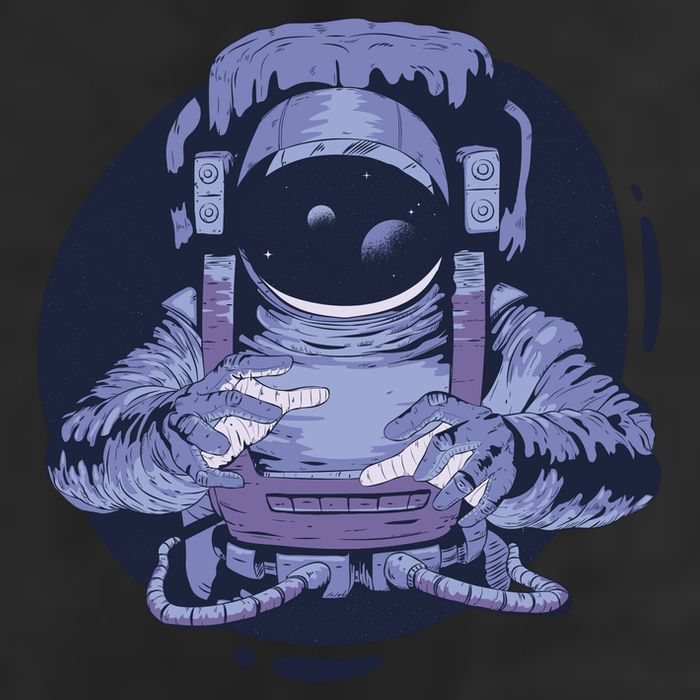 Astronaut Floating In Space Cool Comfort Performance Bucket Hat