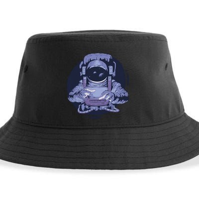 Astronaut Floating In Space Sustainable Bucket Hat