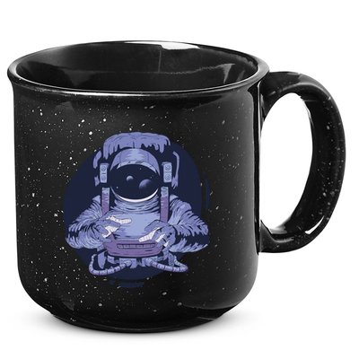 Astronaut Floating In Space 15oz Campfire Ceramic Mug