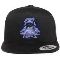 Astronaut Floating In Space Flatbill Hat