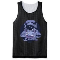 Astronaut Floating In Space Mesh Reversible Basketball Jersey Tank