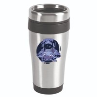 Astronaut Floating In Space 16oz Travel Tumbler