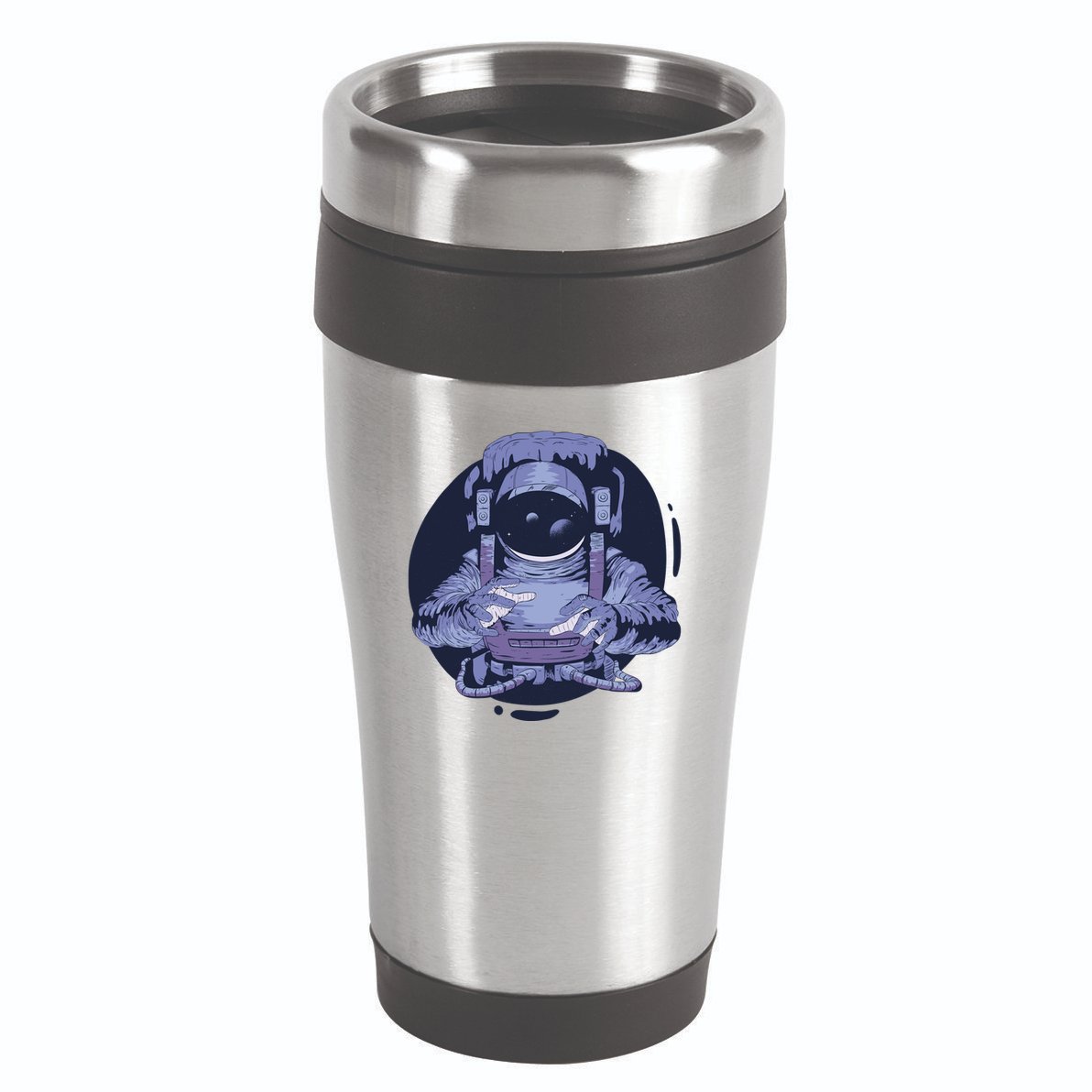 Astronaut Floating In Space 16oz Travel Tumbler