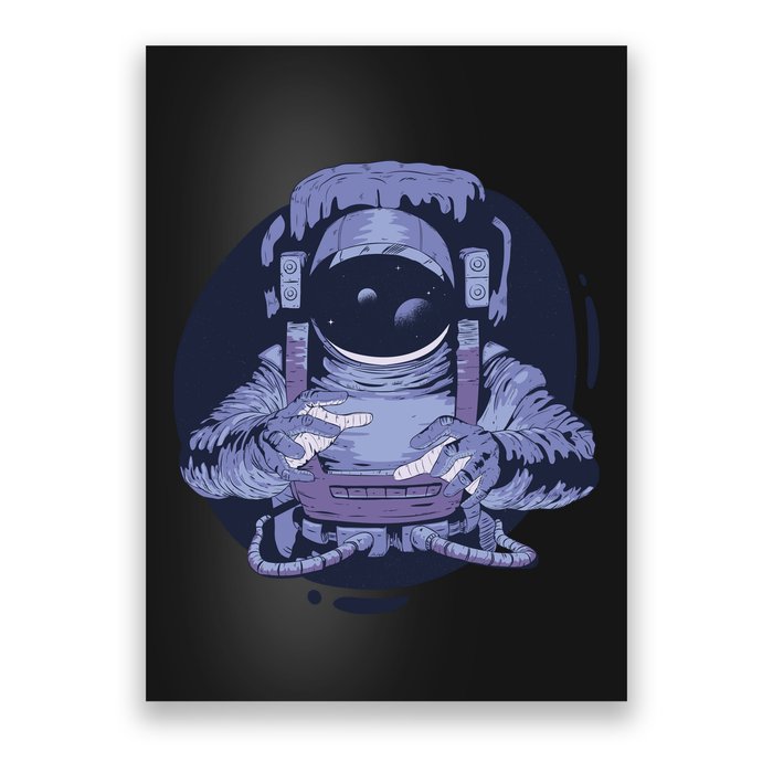 Astronaut Floating In Space Poster
