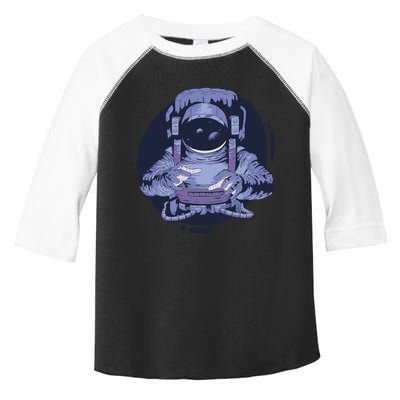Astronaut Floating In Space Toddler Fine Jersey T-Shirt