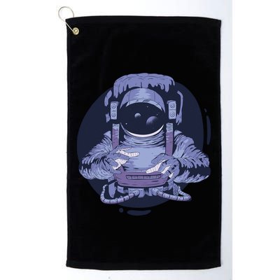 Astronaut Floating In Space Golf Towel