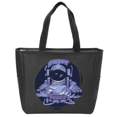 Astronaut Floating In Space Zip Tote Bag