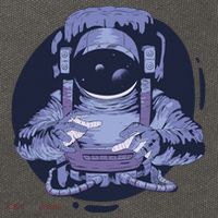 Astronaut Floating In Space Cotton Canvas Backpack
