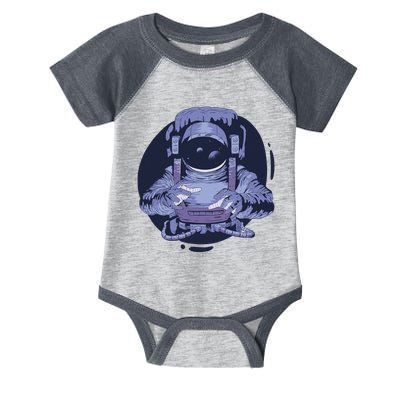 Astronaut Floating In Space Infant Baby Jersey Bodysuit