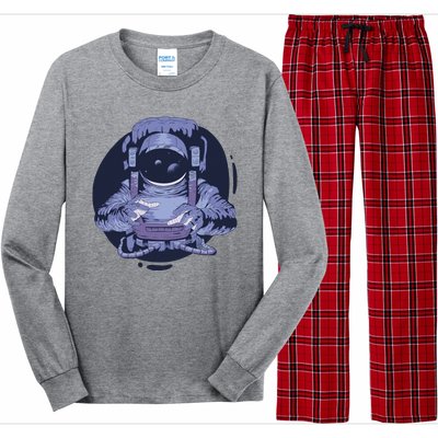 Astronaut Floating In Space Long Sleeve Pajama Set