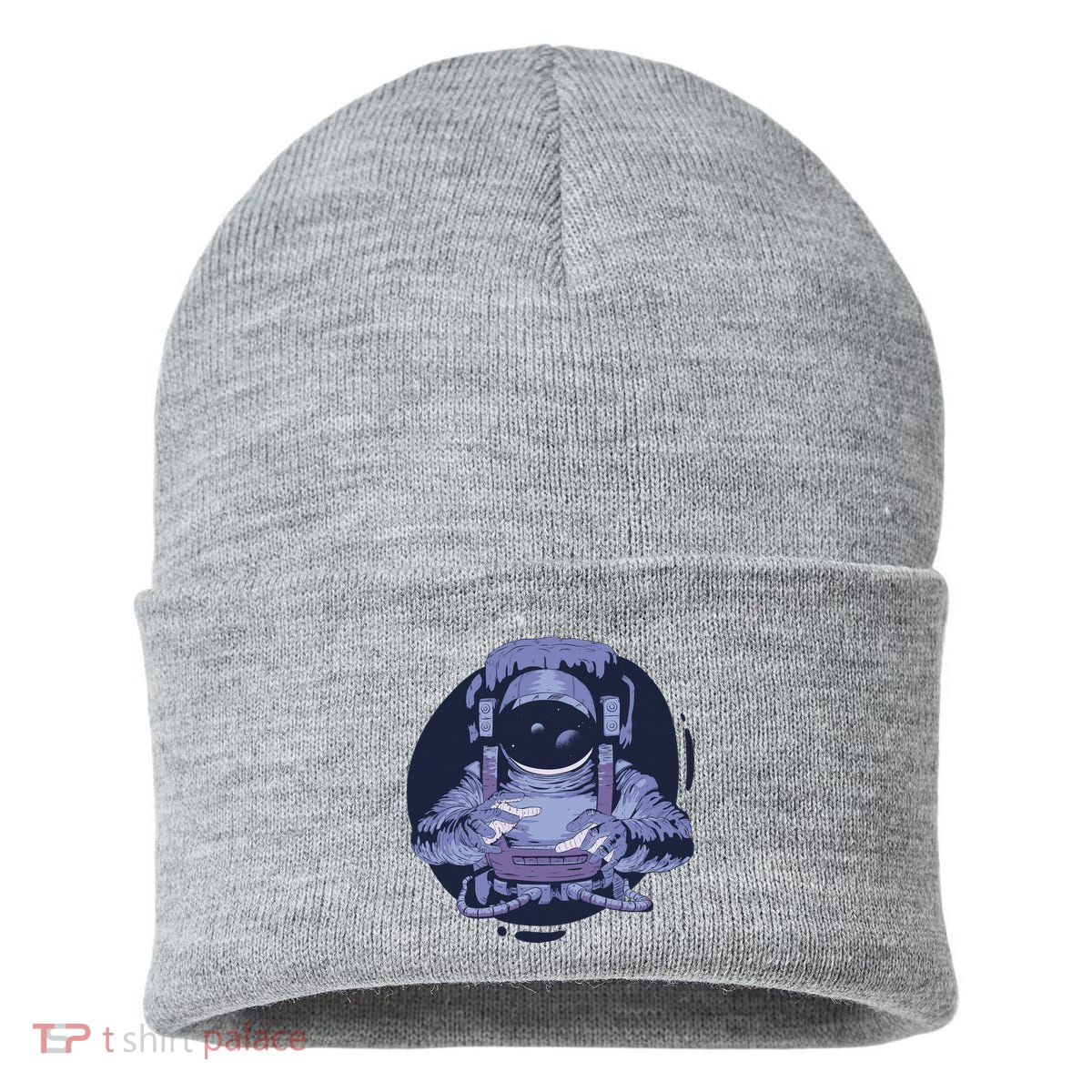 Astronaut Floating In Space Sustainable Knit Beanie