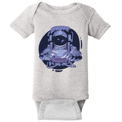 Astronaut Floating In Space Baby Bodysuit