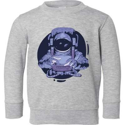 Astronaut Floating In Space Toddler Sweatshirt