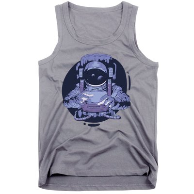 Astronaut Floating In Space Tank Top