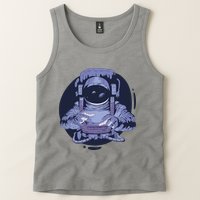 Astronaut Floating In Space Tank Top