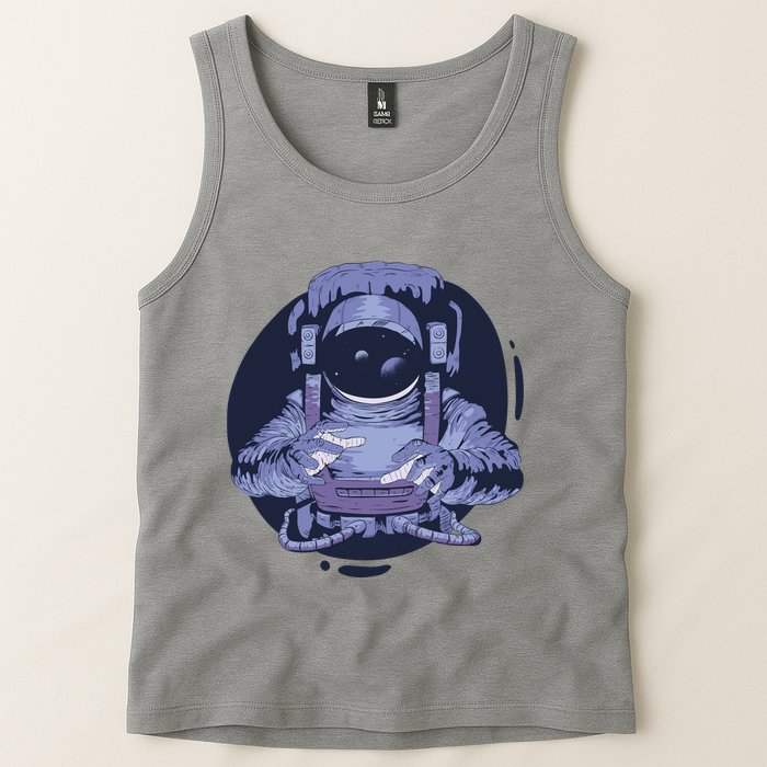 Astronaut Floating In Space Tank Top