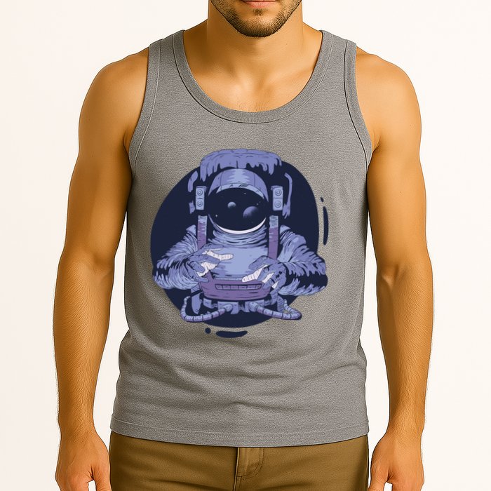 Astronaut Floating In Space Tank Top