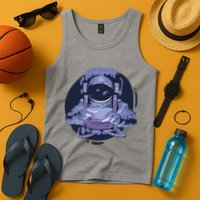 Astronaut Floating In Space Tank Top