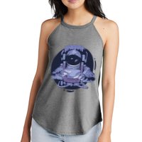 Astronaut Floating In Space Women's Perfect Tri Rocker Tank