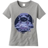 Astronaut Floating In Space Womens T-Shirt