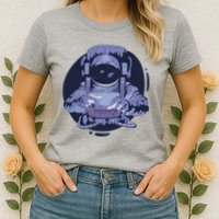Astronaut Floating In Space Womens T-Shirt