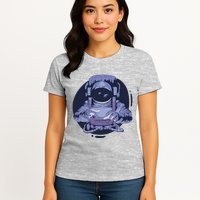 Astronaut Floating In Space Womens T-Shirt