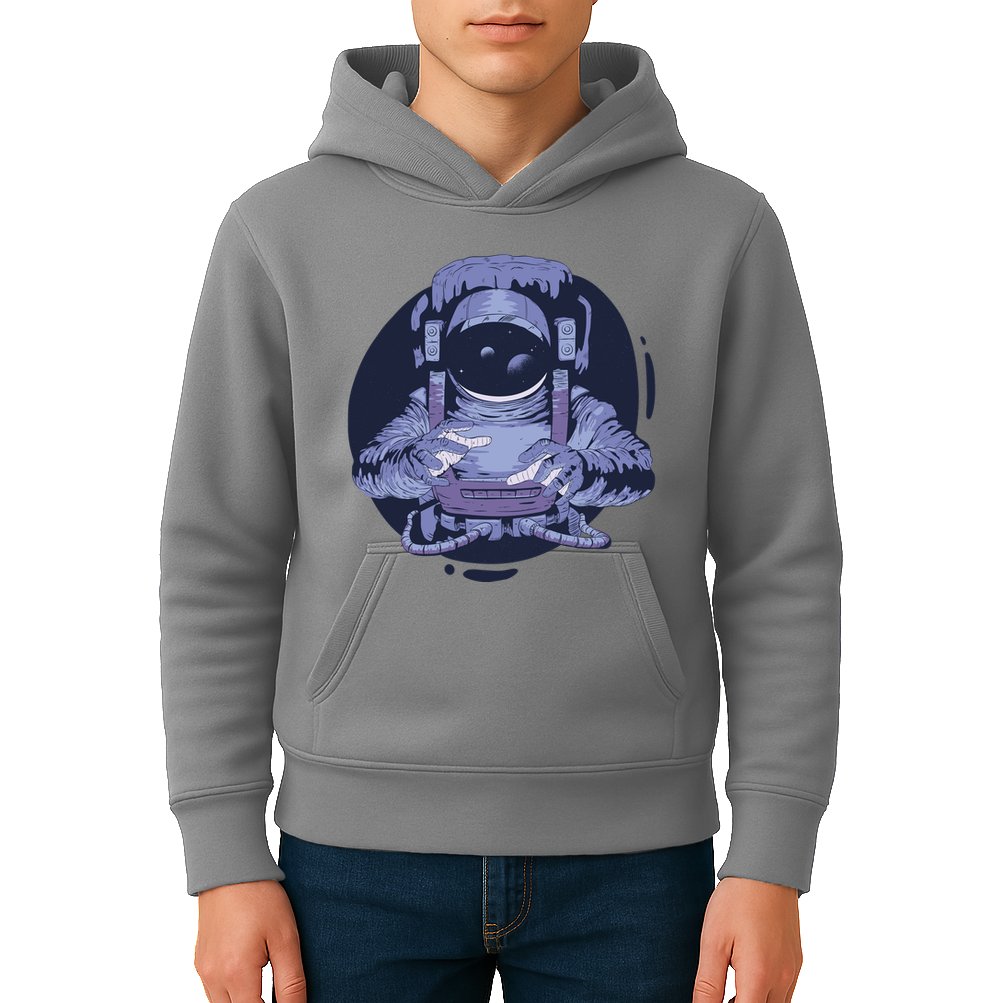 Astronaut Floating In Space Kids Hoodie