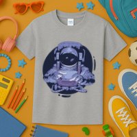 Astronaut Floating In Space Kids T-Shirt