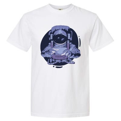 Astronaut Floating In Space Garment-Dyed Heavyweight T-Shirt