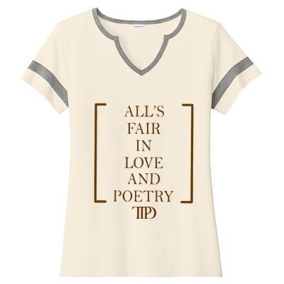 AllS Fair In Love And Poetry 2 Side Ttpd Ladies Halftime Notch Neck Tee