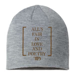 AllS Fair In Love And Poetry 2 Side Ttpd Sustainable Beanie