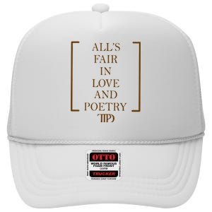 AllS Fair In Love And Poetry 2 Side Ttpd High Crown Mesh Back Trucker Hat