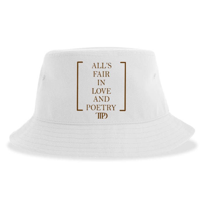 AllS Fair In Love And Poetry 2 Side Ttpd Sustainable Bucket Hat