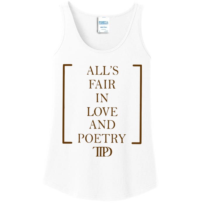 AllS Fair In Love And Poetry 2 Side Ttpd Ladies Essential Tank