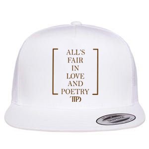 AllS Fair In Love And Poetry 2 Side Ttpd Flat Bill Trucker Hat