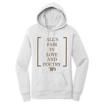 AllS Fair In Love And Poetry 2 Side Ttpd Women's Pullover Hoodie