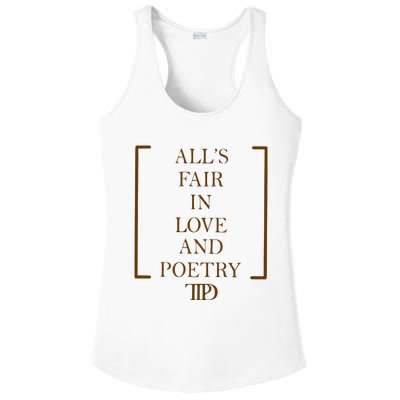 AllS Fair In Love And Poetry 2 Side Ttpd Ladies PosiCharge Competitor Racerback Tank