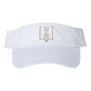 AllS Fair In Love And Poetry 2 Side Ttpd Valucap Bio-Washed Visor