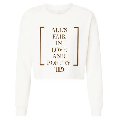 AllS Fair In Love And Poetry 2 Side Ttpd Cropped Pullover Crew