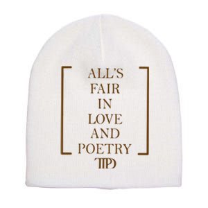 AllS Fair In Love And Poetry 2 Side Ttpd Short Acrylic Beanie