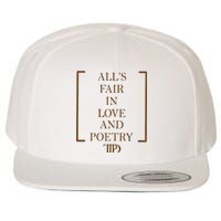 AllS Fair In Love And Poetry 2 Side Ttpd Wool Snapback Cap