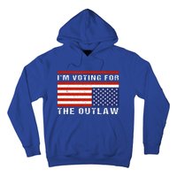 American Flag IM Voting For The Outlaw Trump 2024 Hoodie