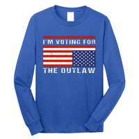 American Flag IM Voting For The Outlaw Trump 2024 Long Sleeve Shirt