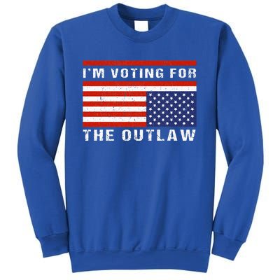 American Flag IM Voting For The Outlaw Trump 2024 Sweatshirt